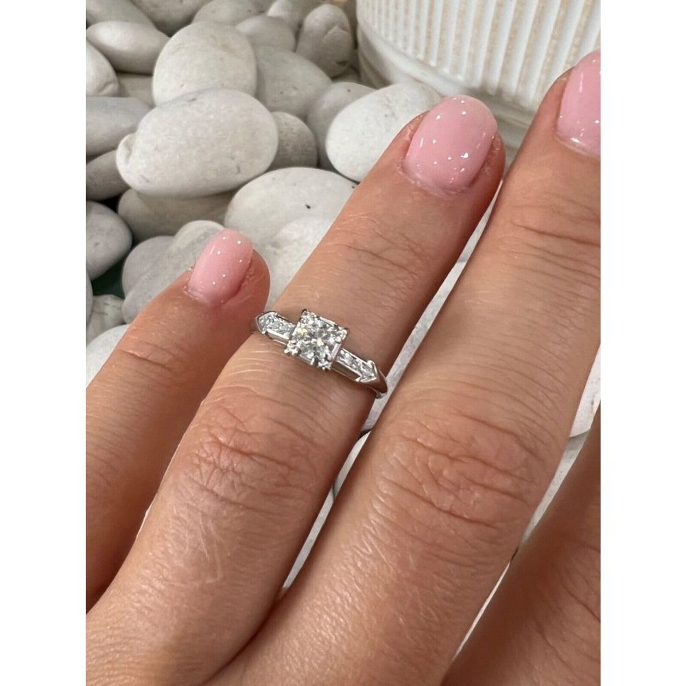 JABEL 18K WHITE GOLD DIAMONDS  RING SIZE 4.5 - Picture 7 of 10